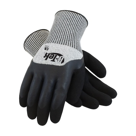 Pip Palm, Fingers & Knuckles, Knit Wrist, Salt & Pepper, L 16-820/L